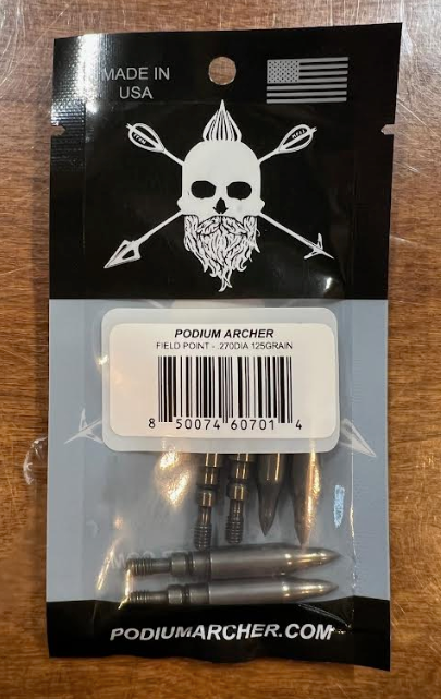 Podium HARDENED STEEL FIELD POINT - 6 pack