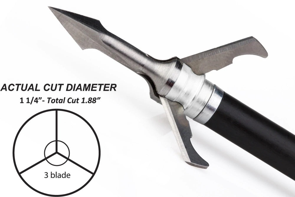 FATAL STEEL MECHANICAL BROADHEADS