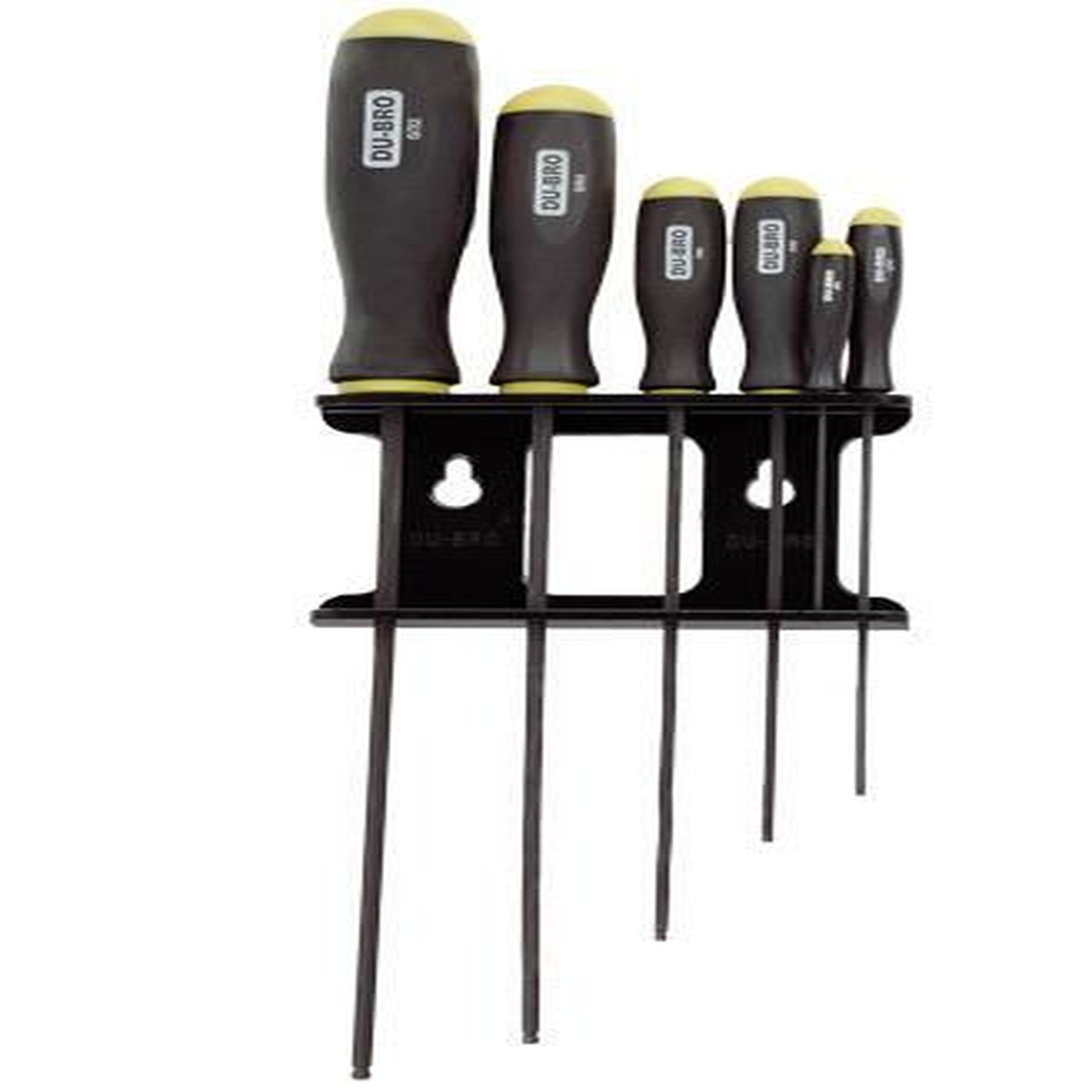 Pine Ridge 6 Piece Standard Allen Ball Driver Set w-holder