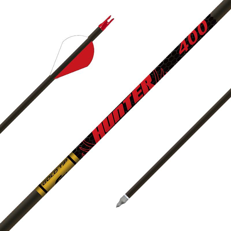 Gold Tip HUNTER FLETCHED (single arrow)
